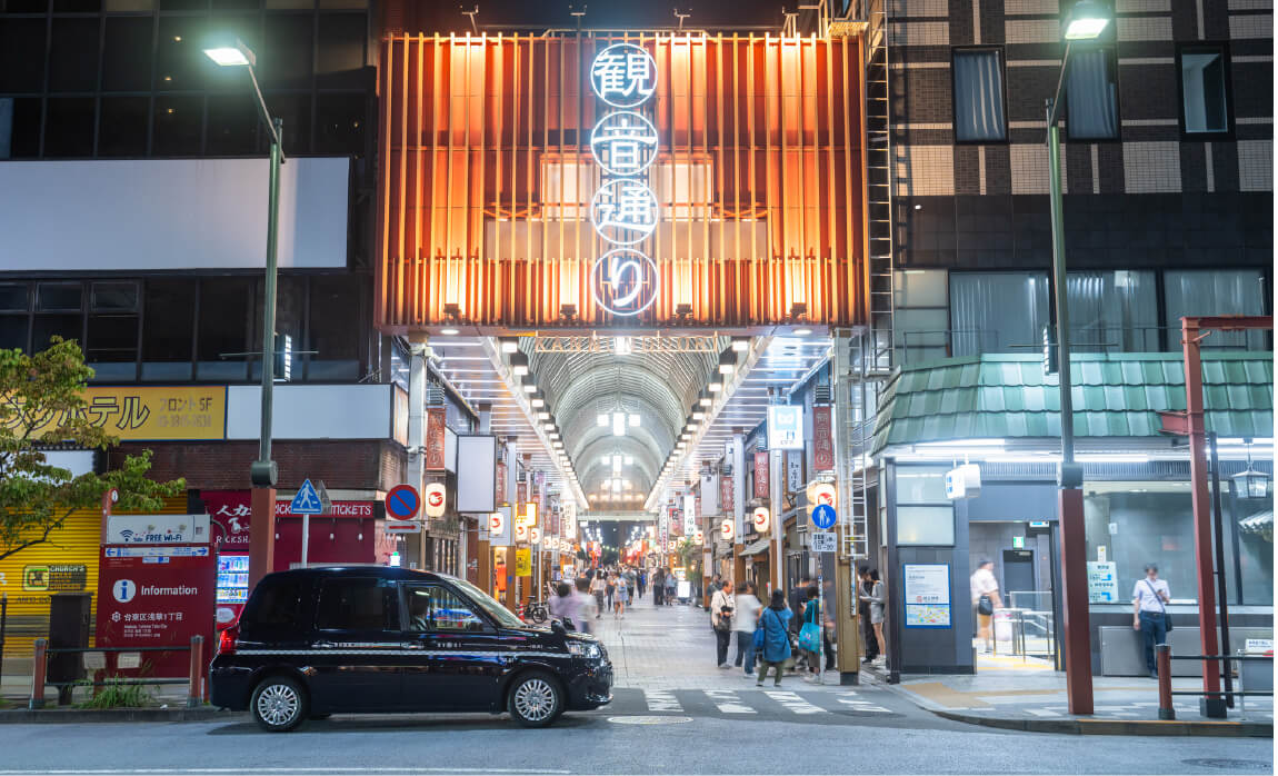 浅草観音通り商店街写真