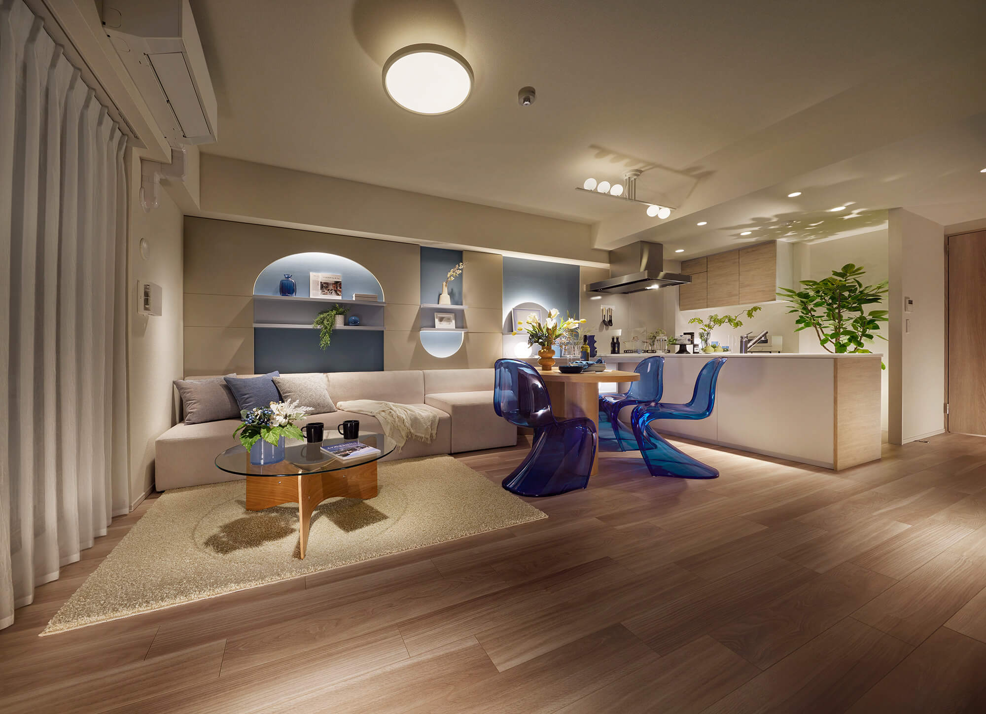 Living Dining Kitchen