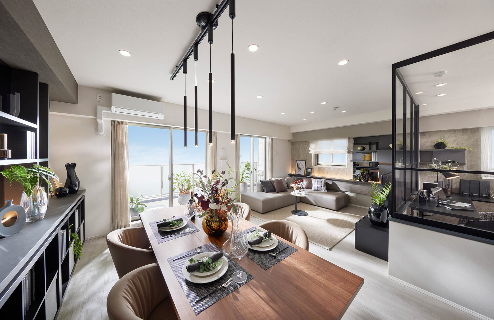 Living Dining Kitchen