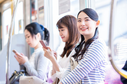 始発電車利用で、座って通勤・通学が可能