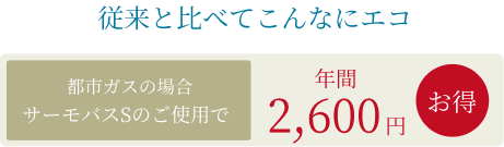 従来と比べてこんなにエコ