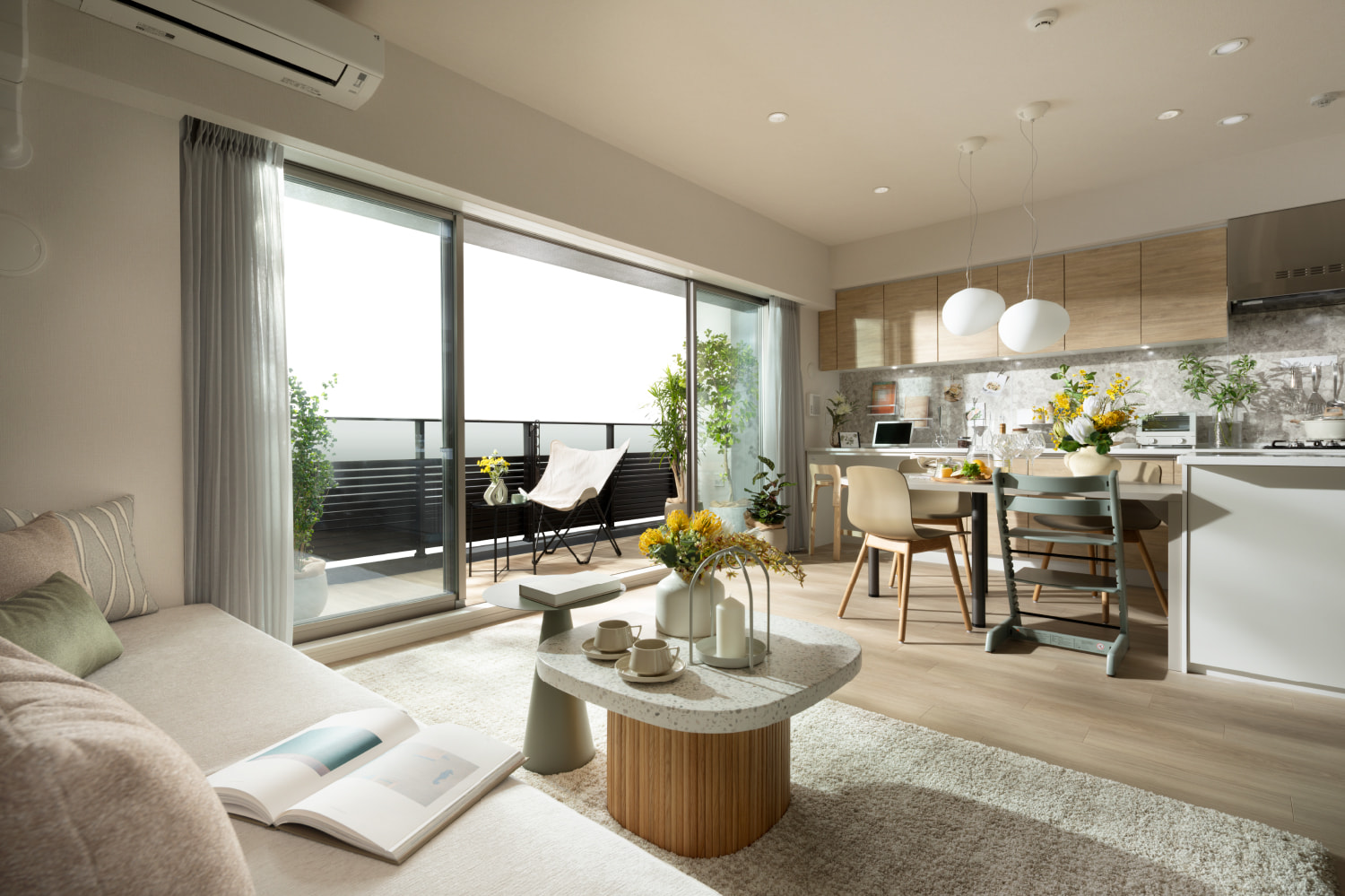 LIVING DINING KITCHEN